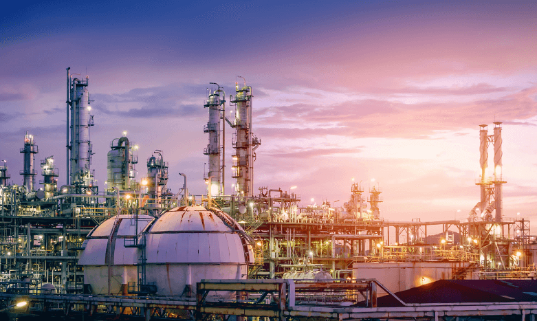 Una plataforma de producción de petróleo y gas en Arabia Saudita