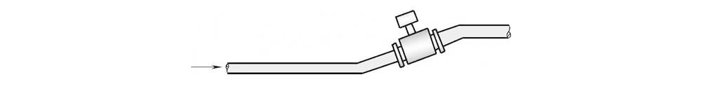 Figura 2-14 Instalación del cable en la subida de la tubería