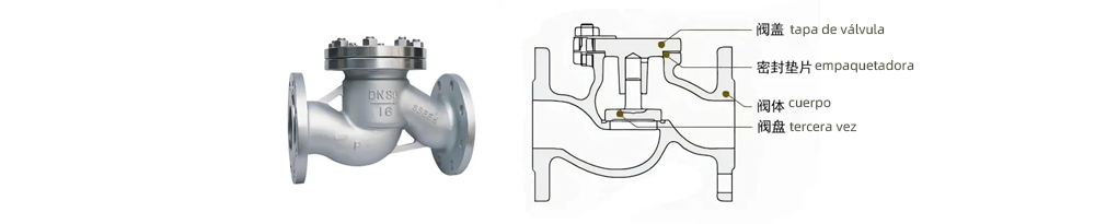 válvula de retención de elevación